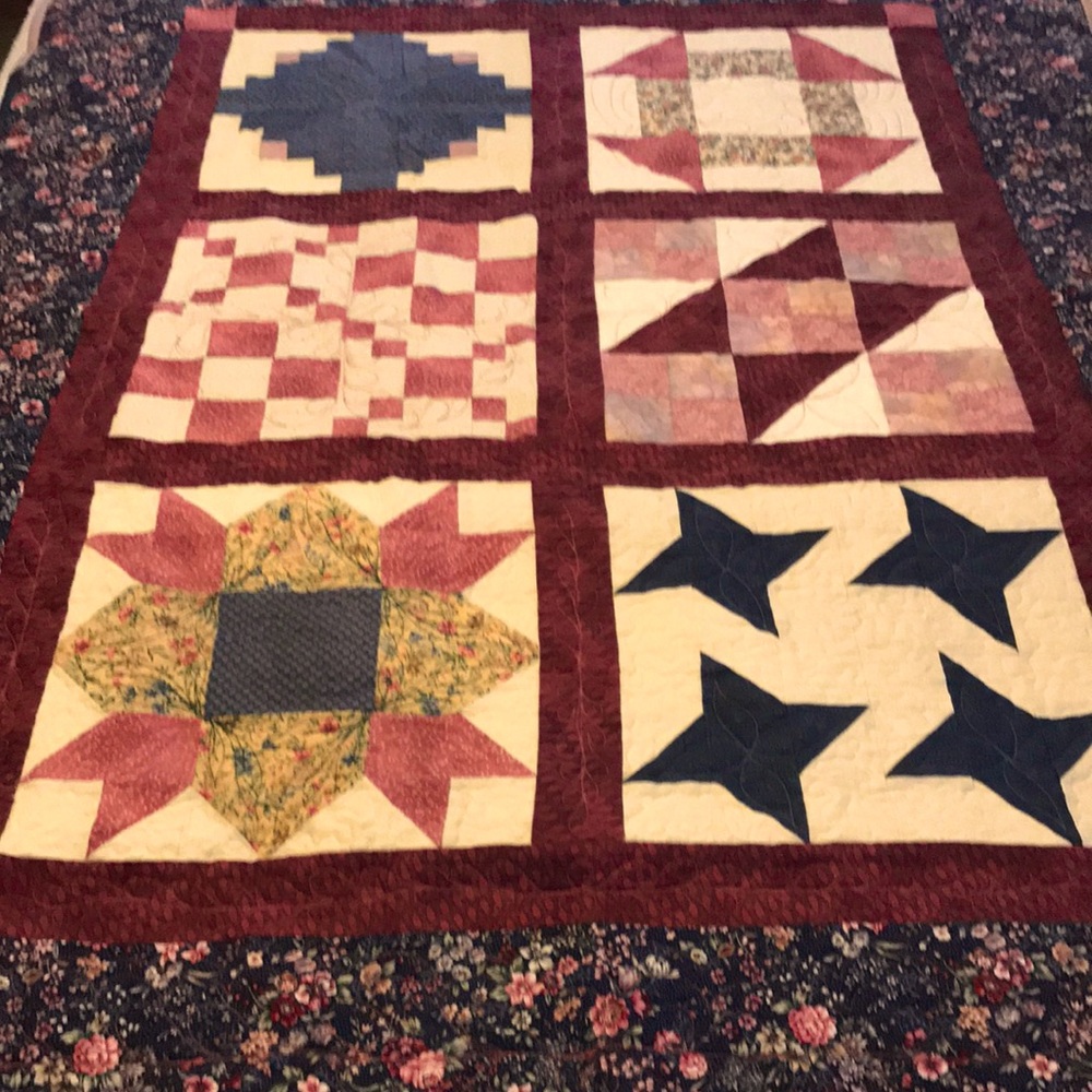 - Beautiful HANDMADE LAP QUILT